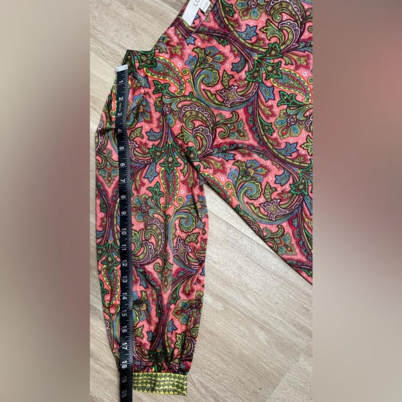 Loft Women’s Multi Colored Bohemian Long Sleeve Blouse - Picture 9 of 11